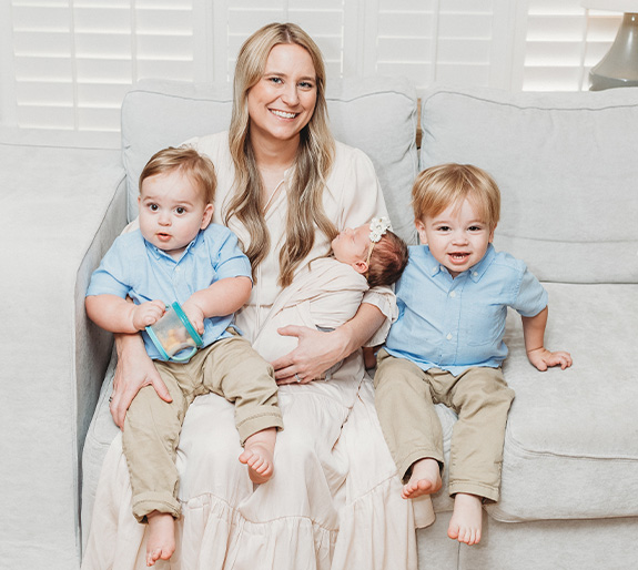 Collage featuring Doctor Kasey with her family at Disneyworld and other events